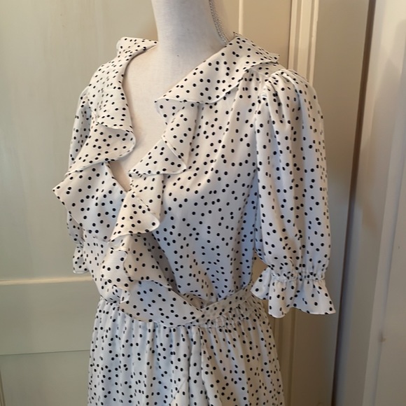 Icons Ruffle Wrap Dress - Picture 5 of 9